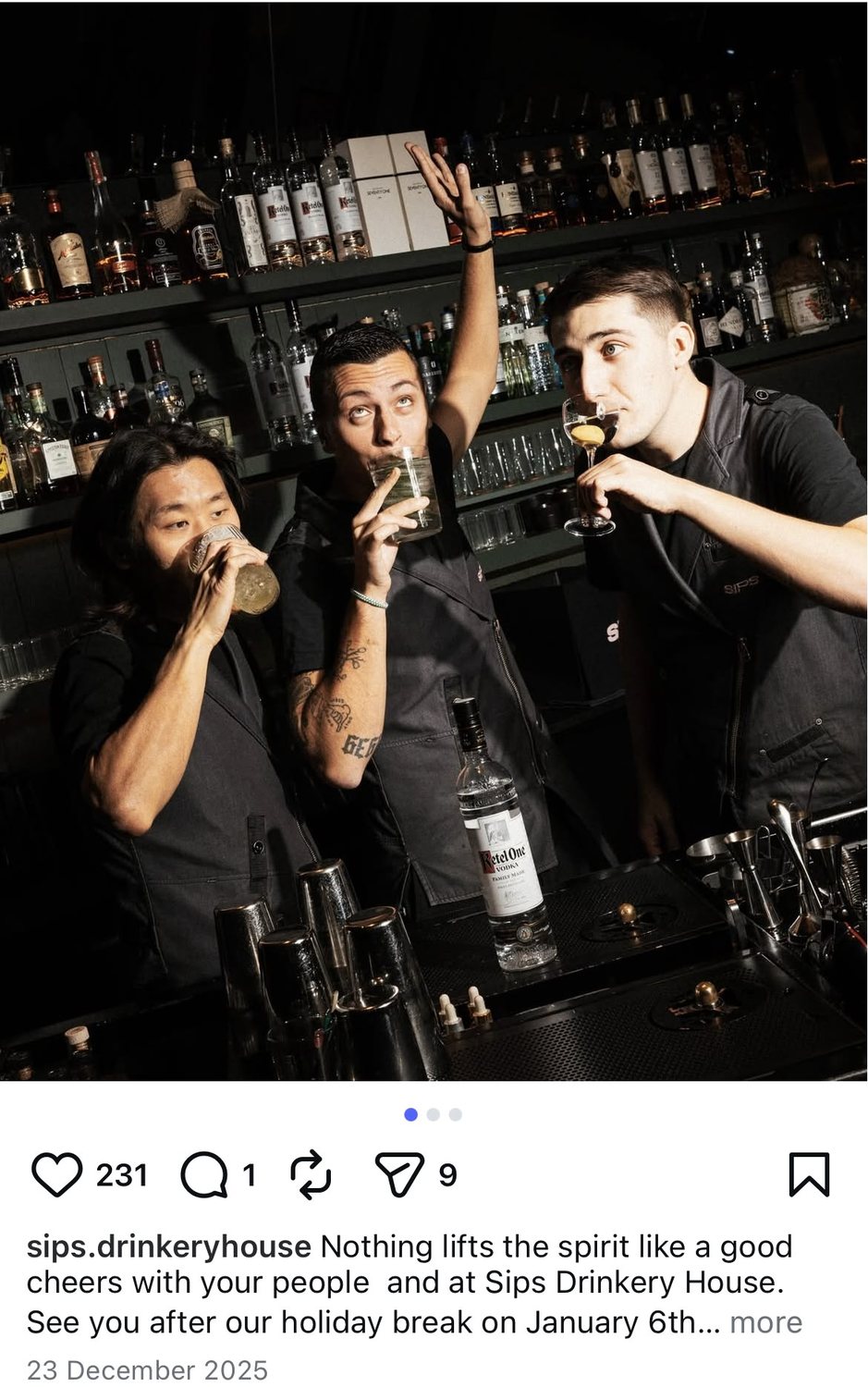 Bar vs Kitchen reference